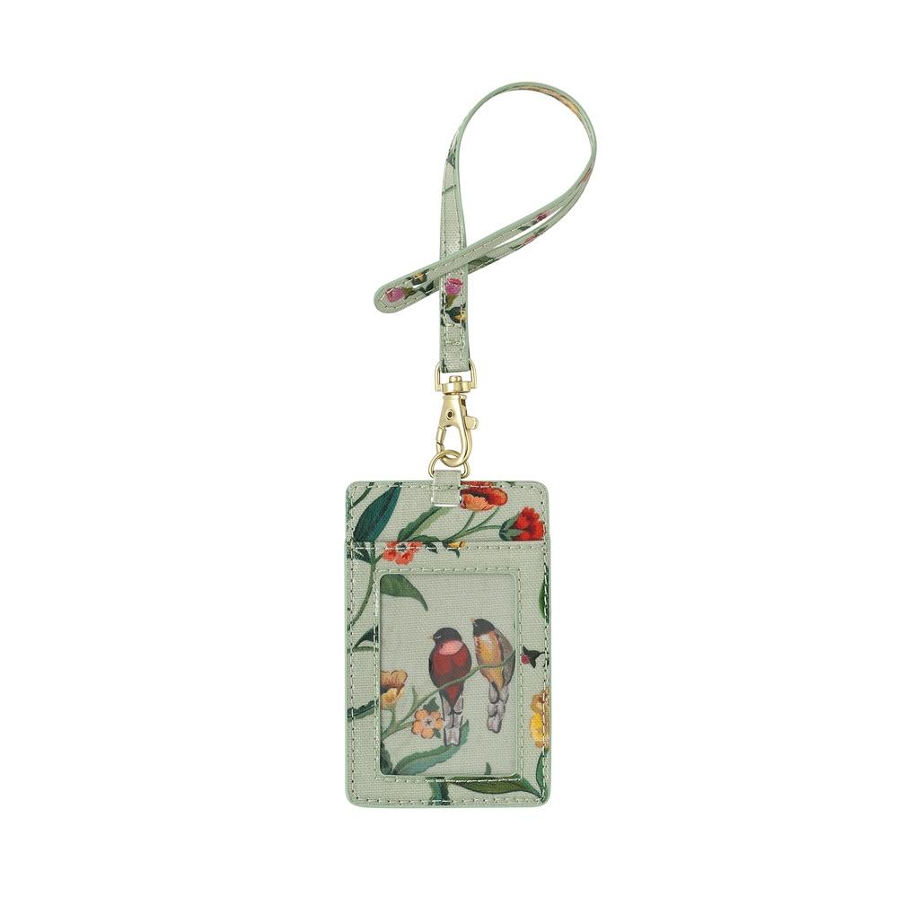 Cath Kidston - Thẻ đeo /I.D Holder - Summer Birds - Green -1067866