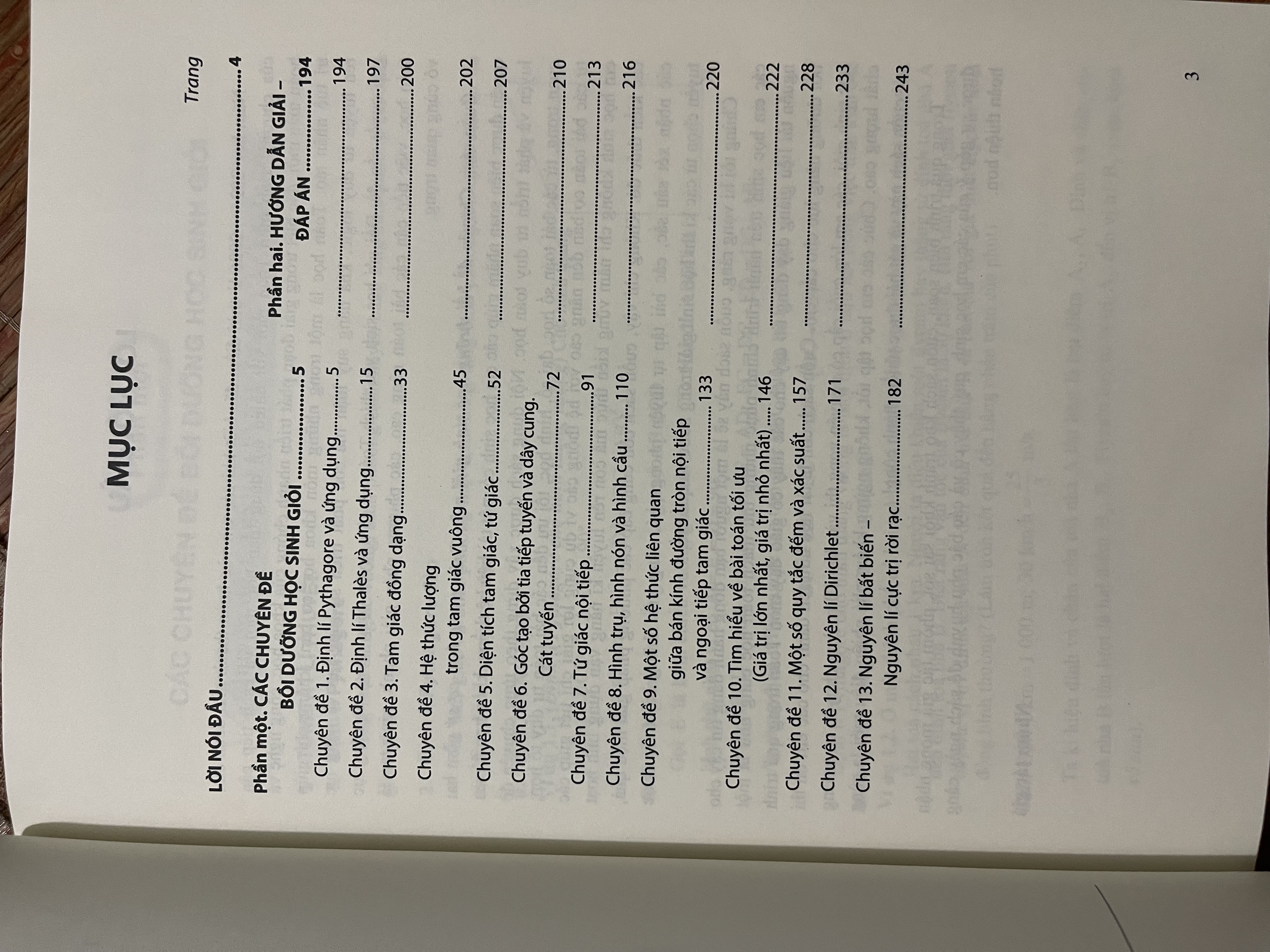 Sách chuyên đề bồi dưỡng học sinh giỏi môn toán trung học cơ sở đại số - số học - hình học - tổ hợp, xác suất (2 quyển)