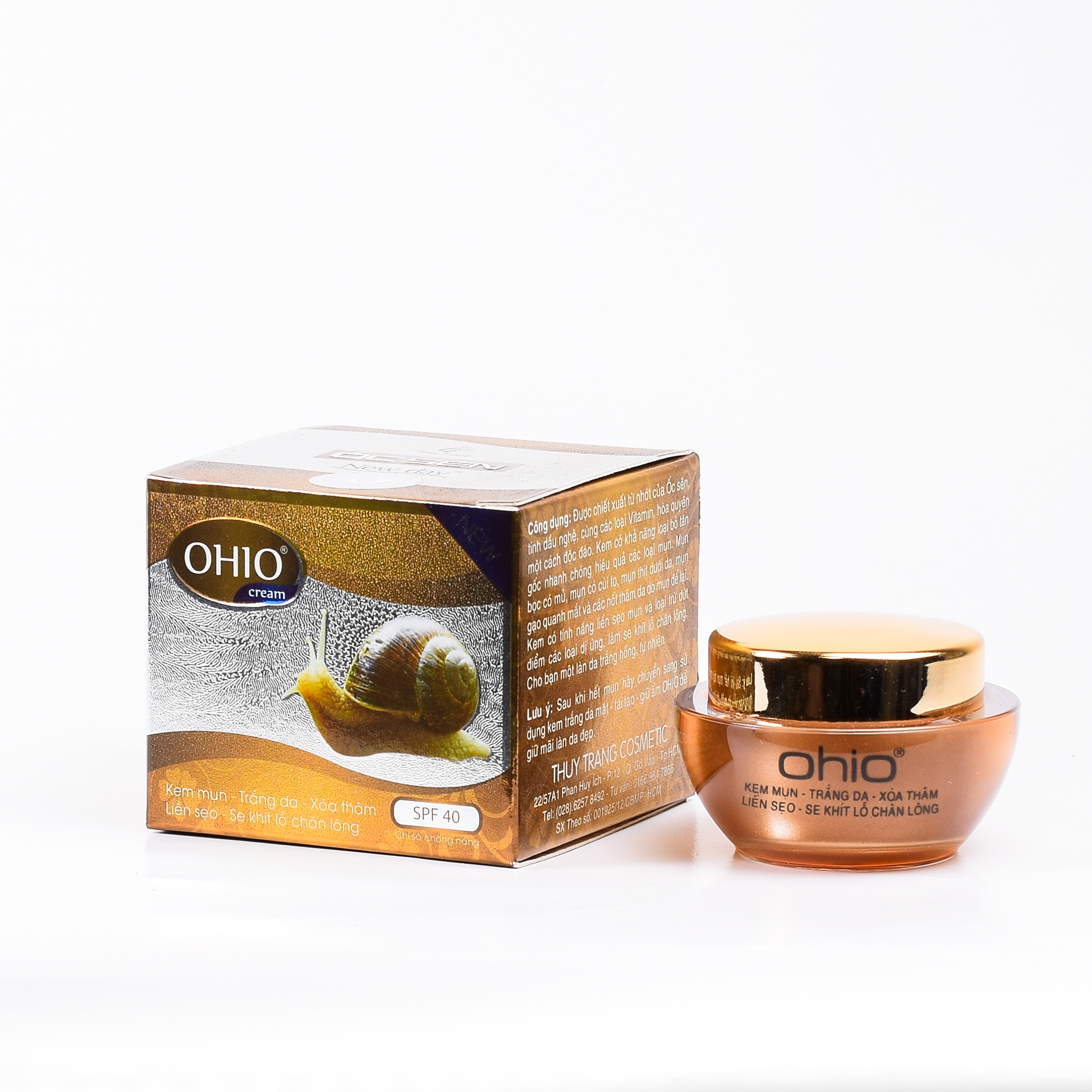 Kem Ngừa Mụn - Trắng Da - Xóa Thâm - Liền Sẹo - Se Khít Lỗ Chân Lông - OHIO (20g)