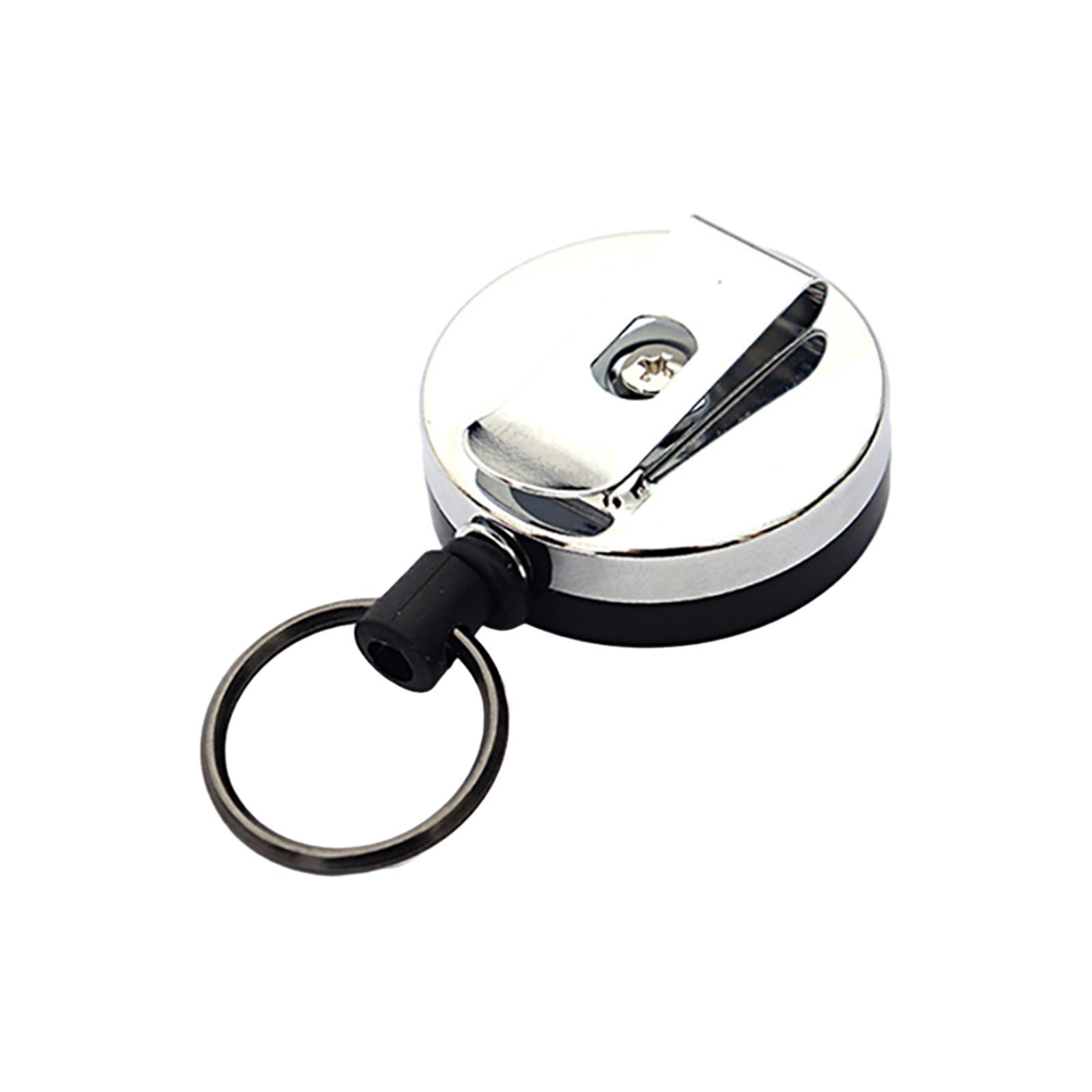 Retractable Keychain Belt Clip Key Keyring Badge Holder for Hiking Pockets