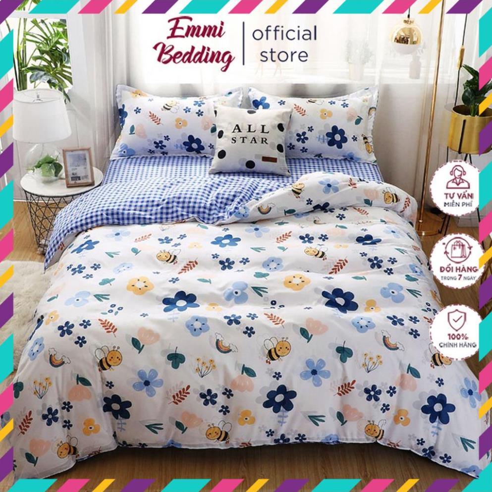 Bộ chăn ga gối , coton poly họa tiết quả đủ size miễn phí bo chun