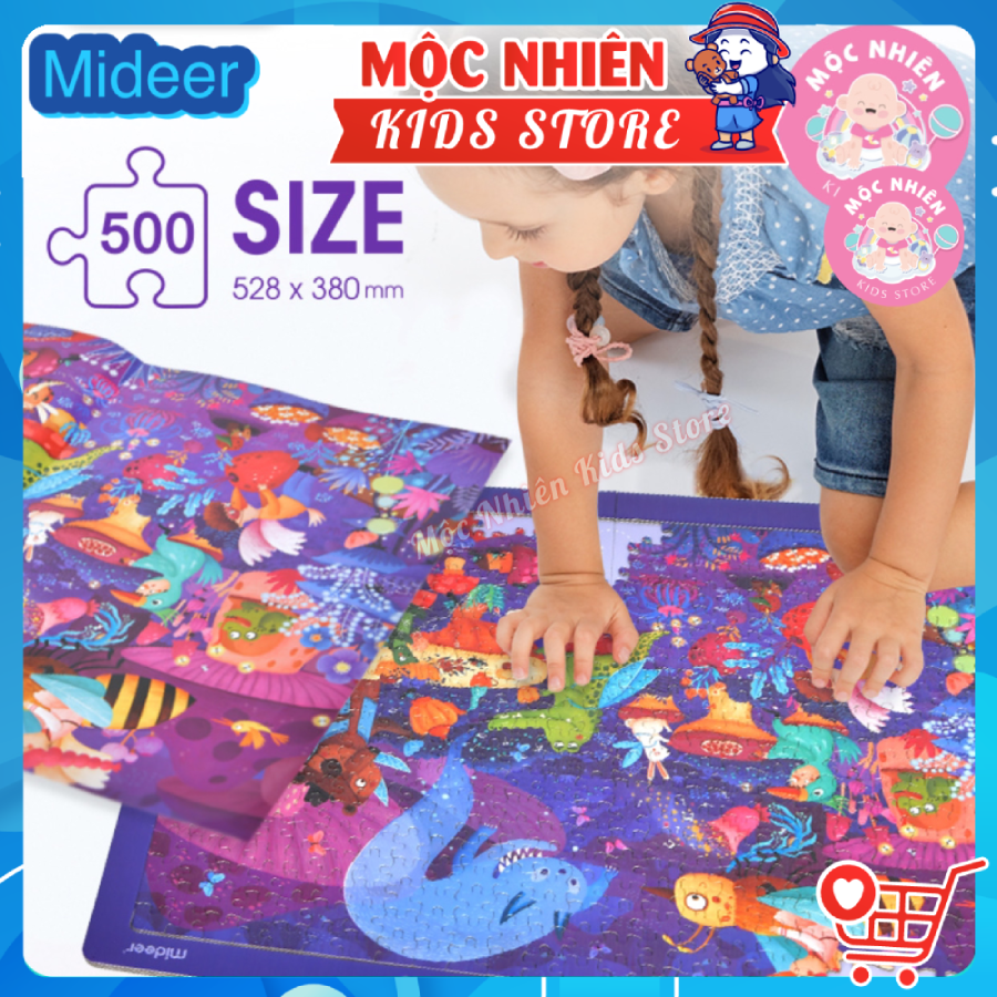 Bộ tranh xếp hình, ghép hình Mideer 500 mảnh - Lễ hội hóa trang (Puzzle)