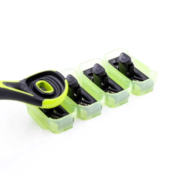 Dao Cạo Râu Thân Nhựa 5 Lưỡi Kép Kai Xfit 000GA0042 (Set 1 Thân + 2 Dao + 1 Tạo Bọt Mini)_(Combo Dao Cạo Và Set 24ml)