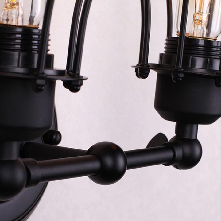 Đèn tường rọ sắt đôi dáng quả lê