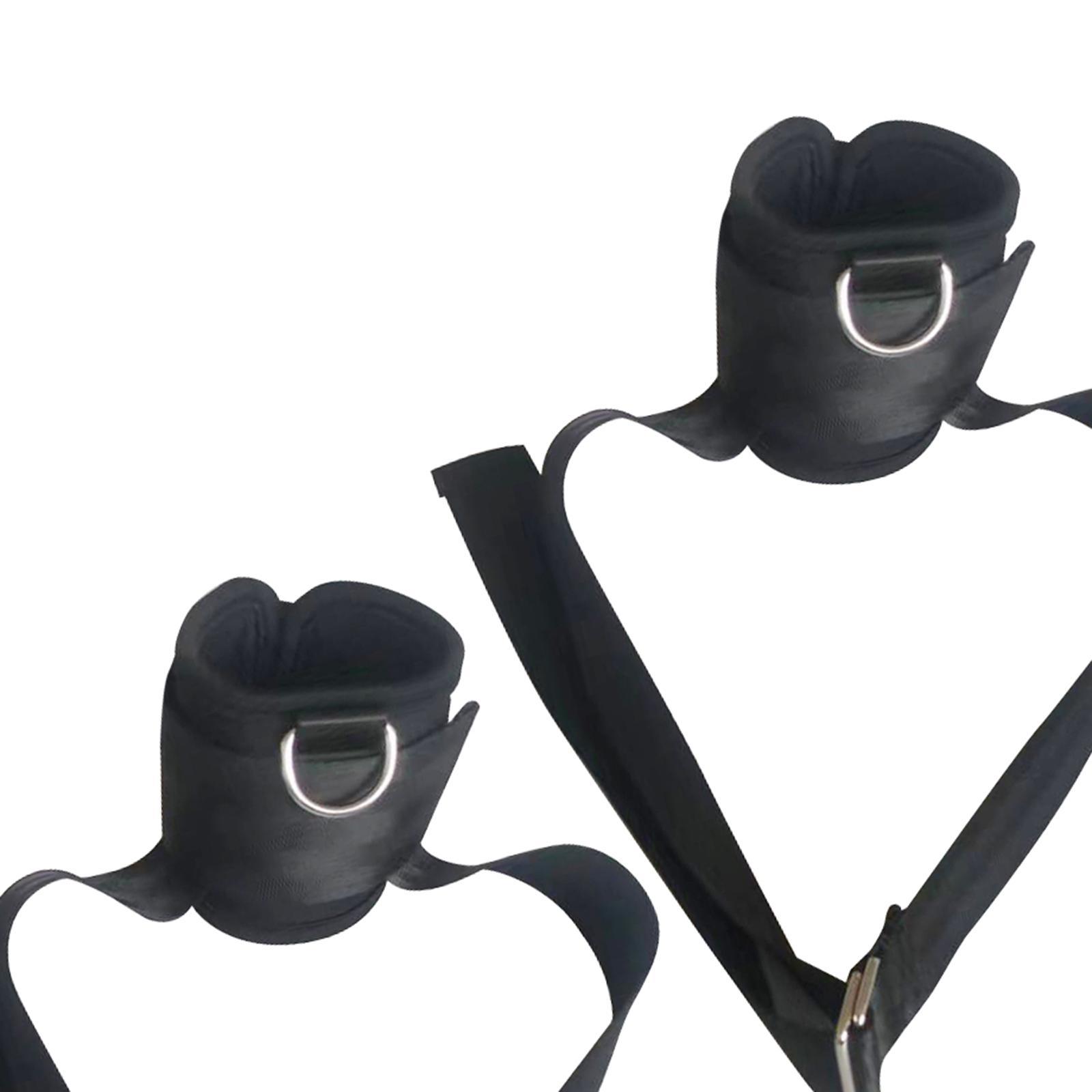 Dumbbell Ankle Strap Ankle Weights Straps Portable Fittings Dumbbell Attachment Sturdy Tibialis Trainer Ankle Cuffs for Fitness Bodybuilding