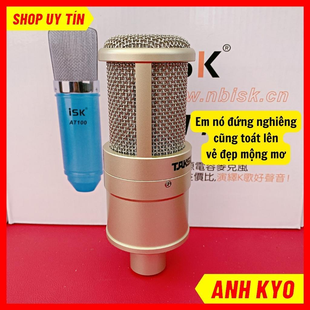 Mic k200, micro livestream k200 hợp kim màu bạc dùng nguồn 48V phù hợp nhiều dòng sound card, mixer