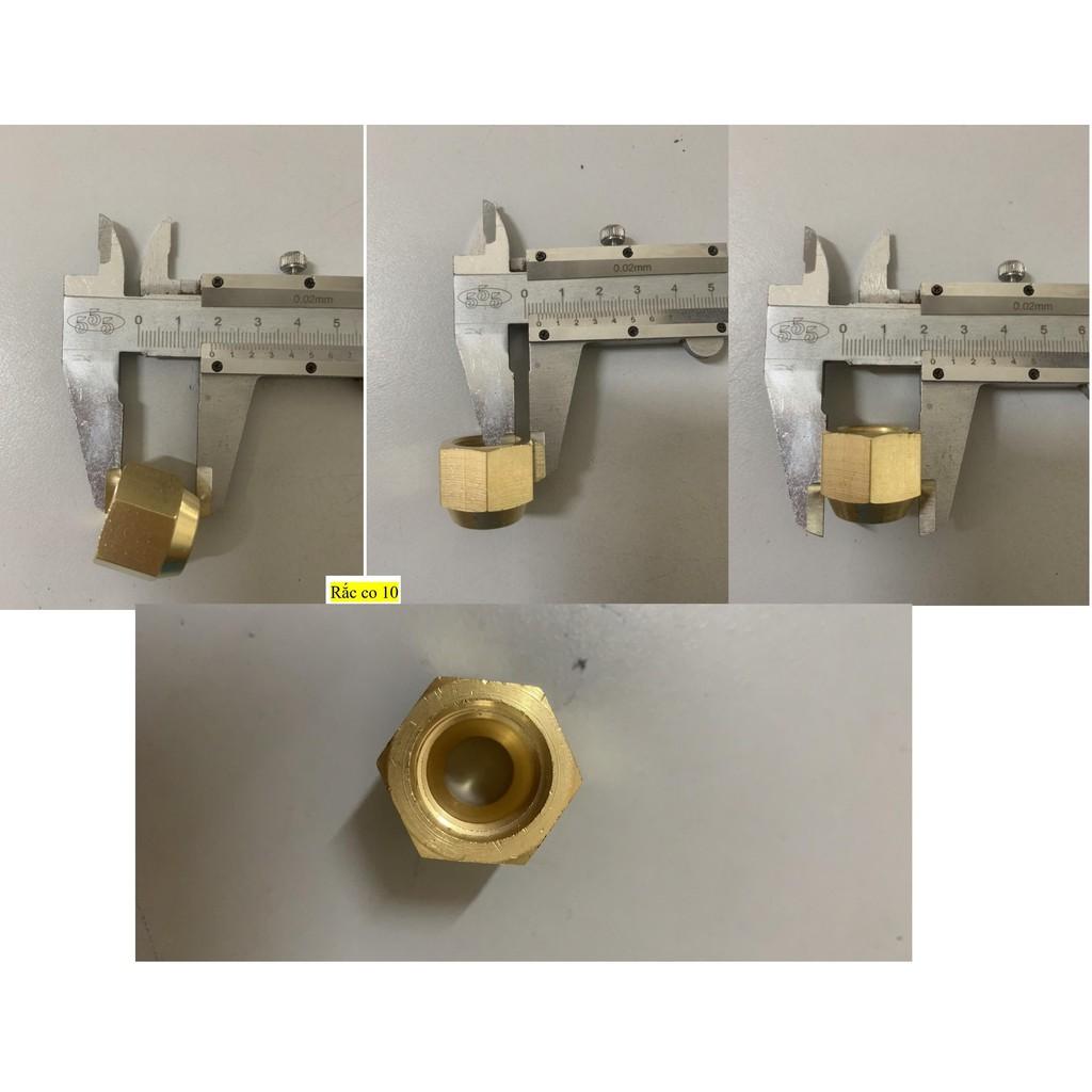 Rắc co ống đồng các phi cỡ 6 10 12 mm Loại Đẹp Chống Han Gỉ