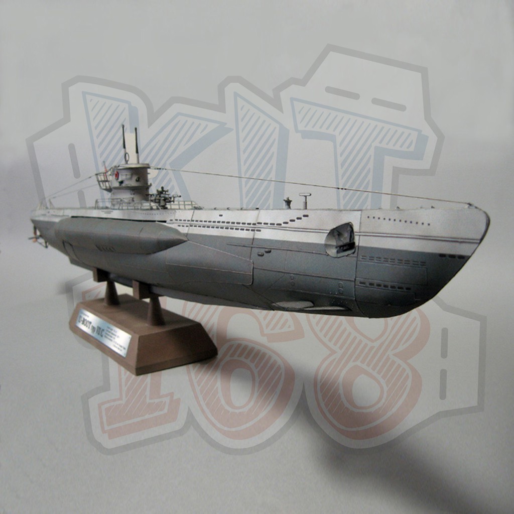 Mô hình giấy Tàu thuyền Quân sự German U-Boat type VII