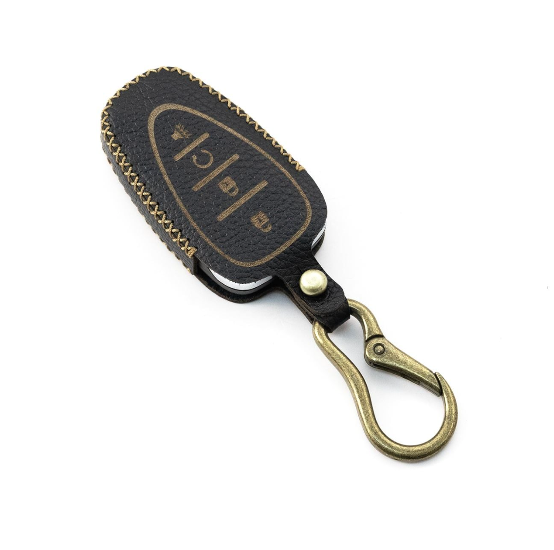 Bao da cho chìa khoá Chevrolet Trailbazer SML, hiệu Khắc Tên, chất liệu da bò - Hàng chính hãng