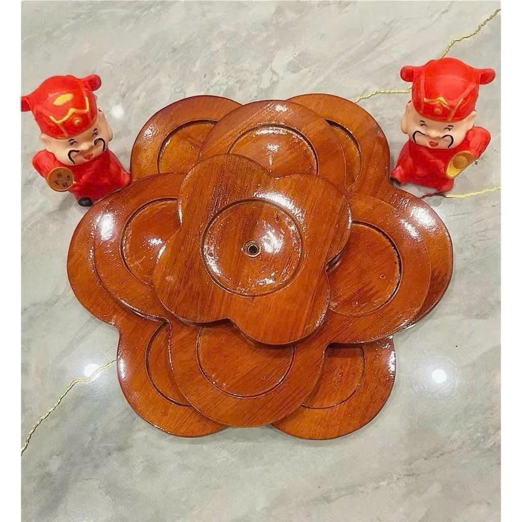 Tháp Nhựa Giả Gỗ 3 Tầng Bày Bia Nước Ngọt, Nhựa Giả Gỗ, Tháp Bày Gia Tiên Đẹp Mắt Sang Trọng