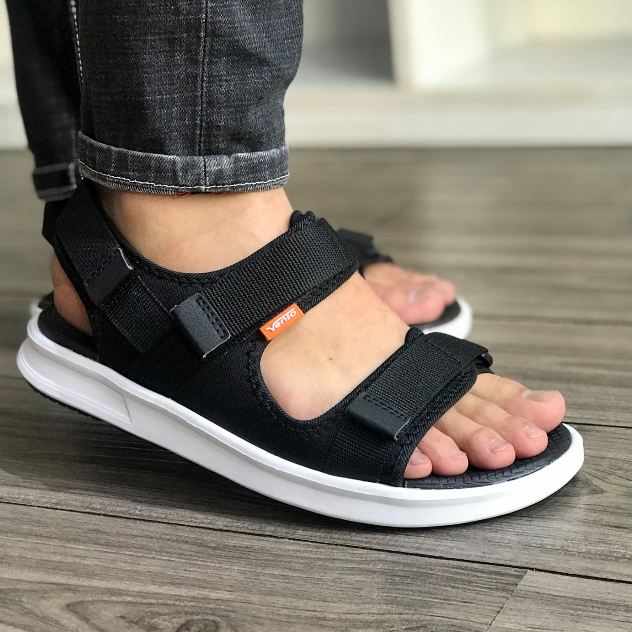 Giày Sandals Vento Nam Nữ Quai Ngang dạo phố/đi chơi/đi học NB02