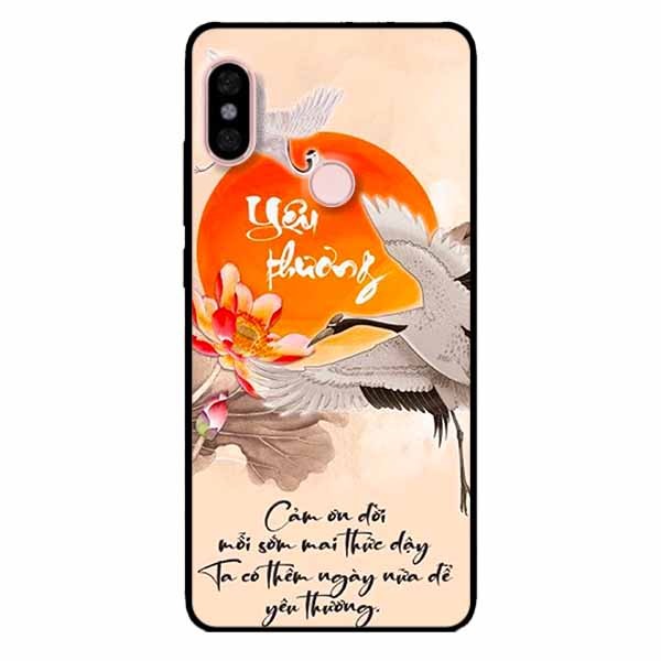 Ốp lưng in cho Xiaomi Redmi Note 5 Pro Mẫu Yêu Thương