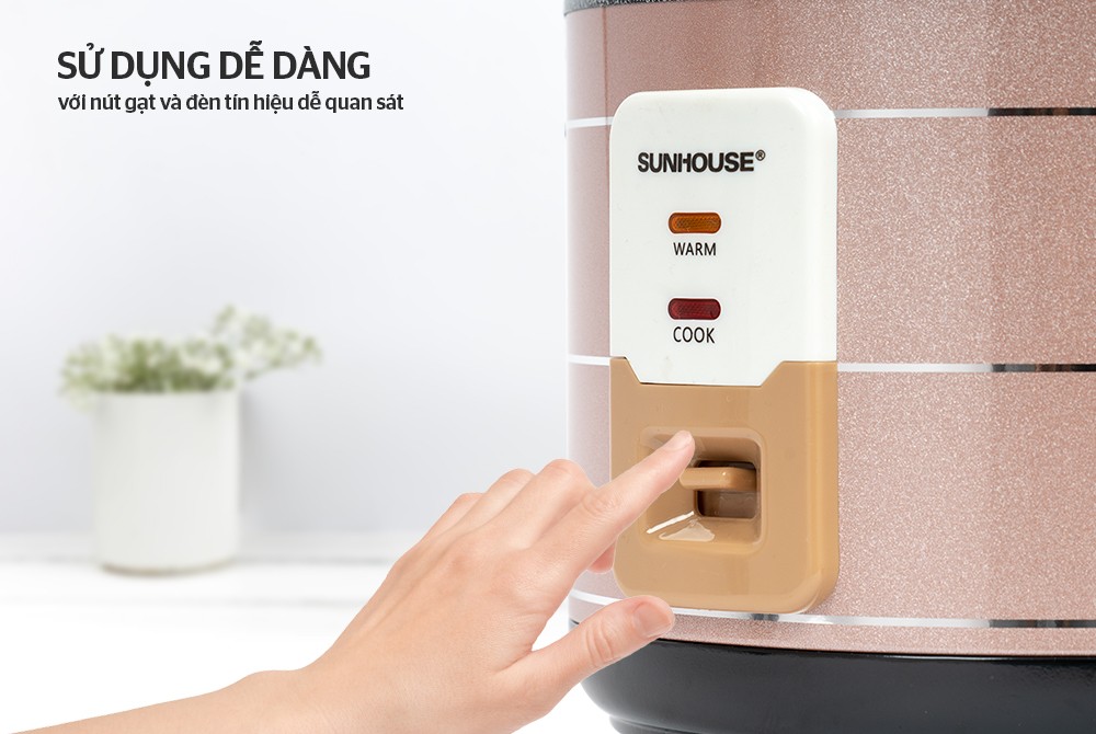 Nồi Cơm Điện Sunhouse 1.8 lít SHD8125 - Hàng Chính Hãng