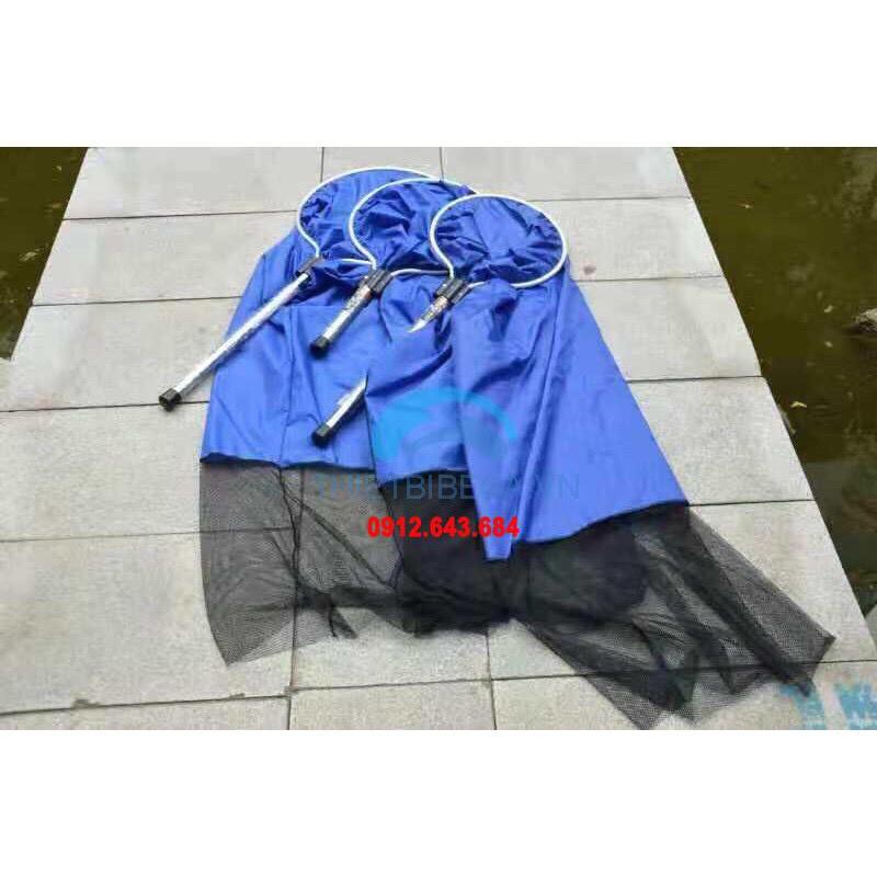 Vợt giữ nước k đáy, vợt k đáy, vợt bắt cá koi, cá rồng đường kính 30cm, cán dài 50-60