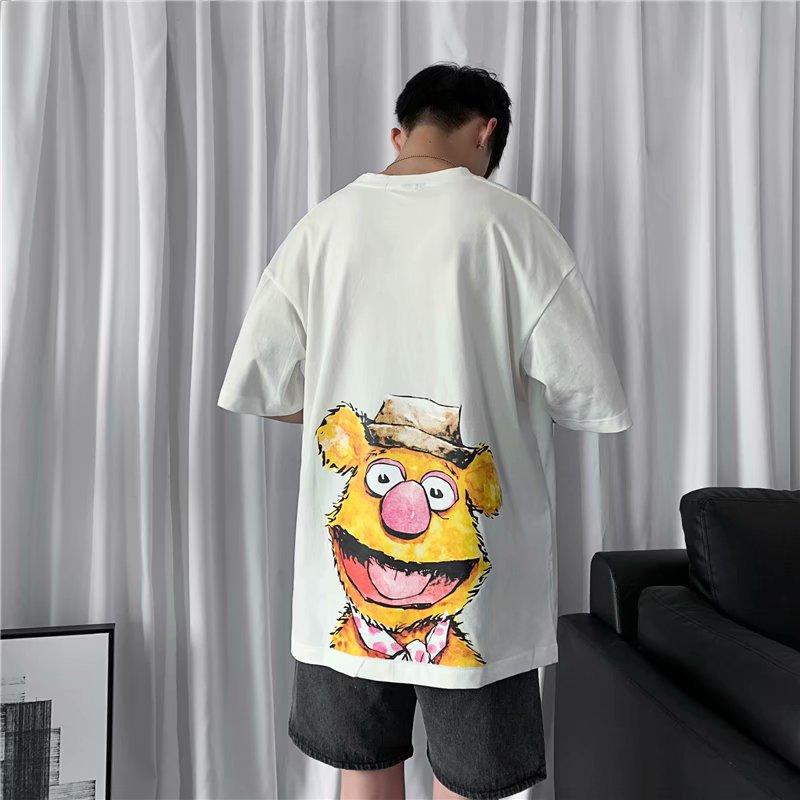 Áo Thun Nam Tay Ngắn Cổ Tròn In Hình Thời Trang Cá Tính