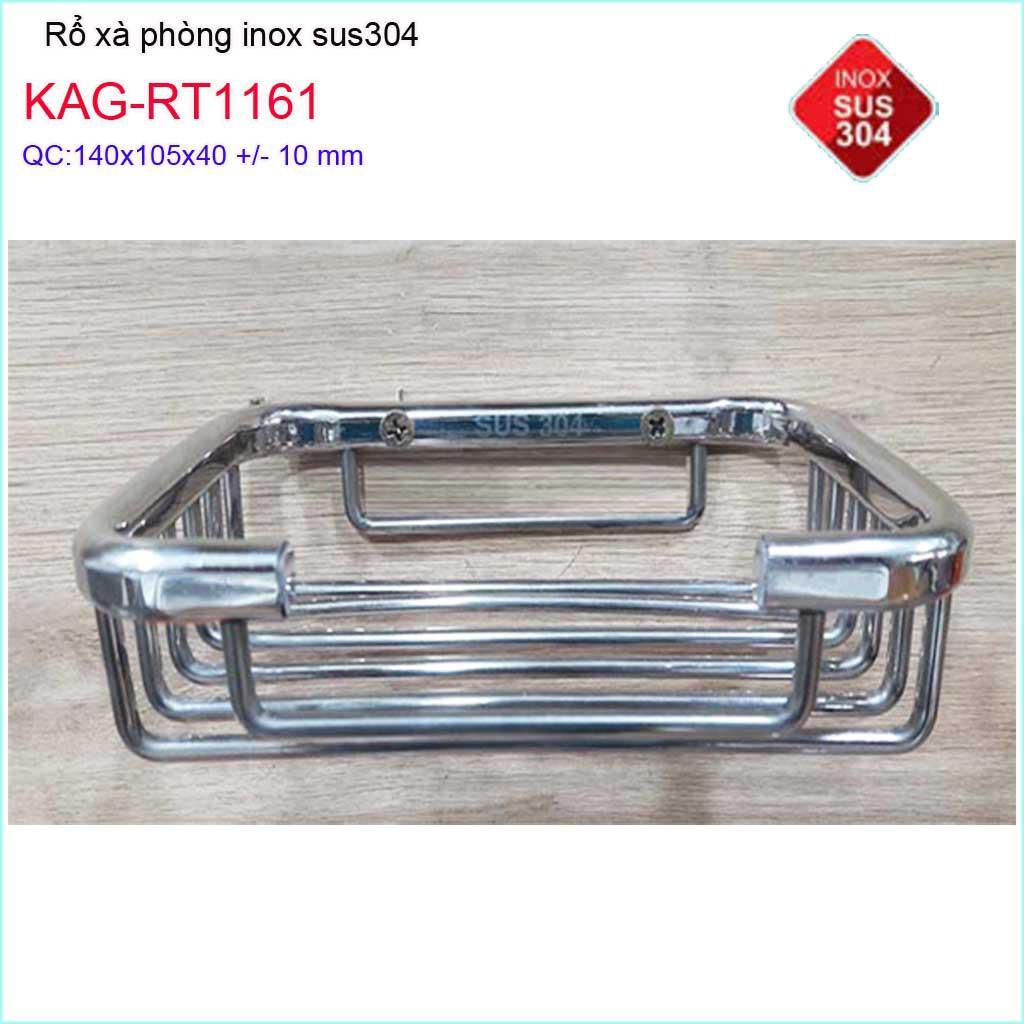 Rổ đựng xà bông inox SUS304, rổ xà phòng KAG-RT1161