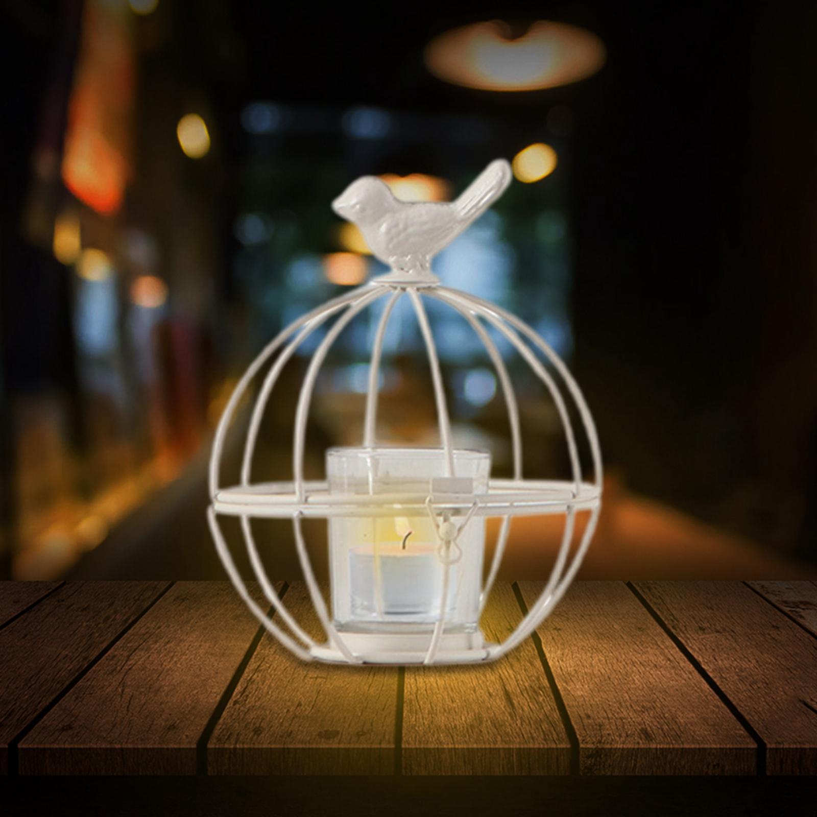 Candle Holder Bird Cage Vintage Style  Decor