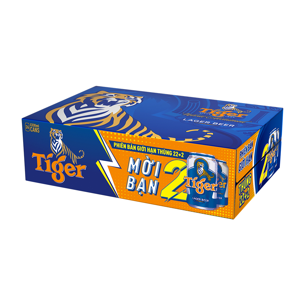 Thùng 24 lon Bia Tiger 330ml