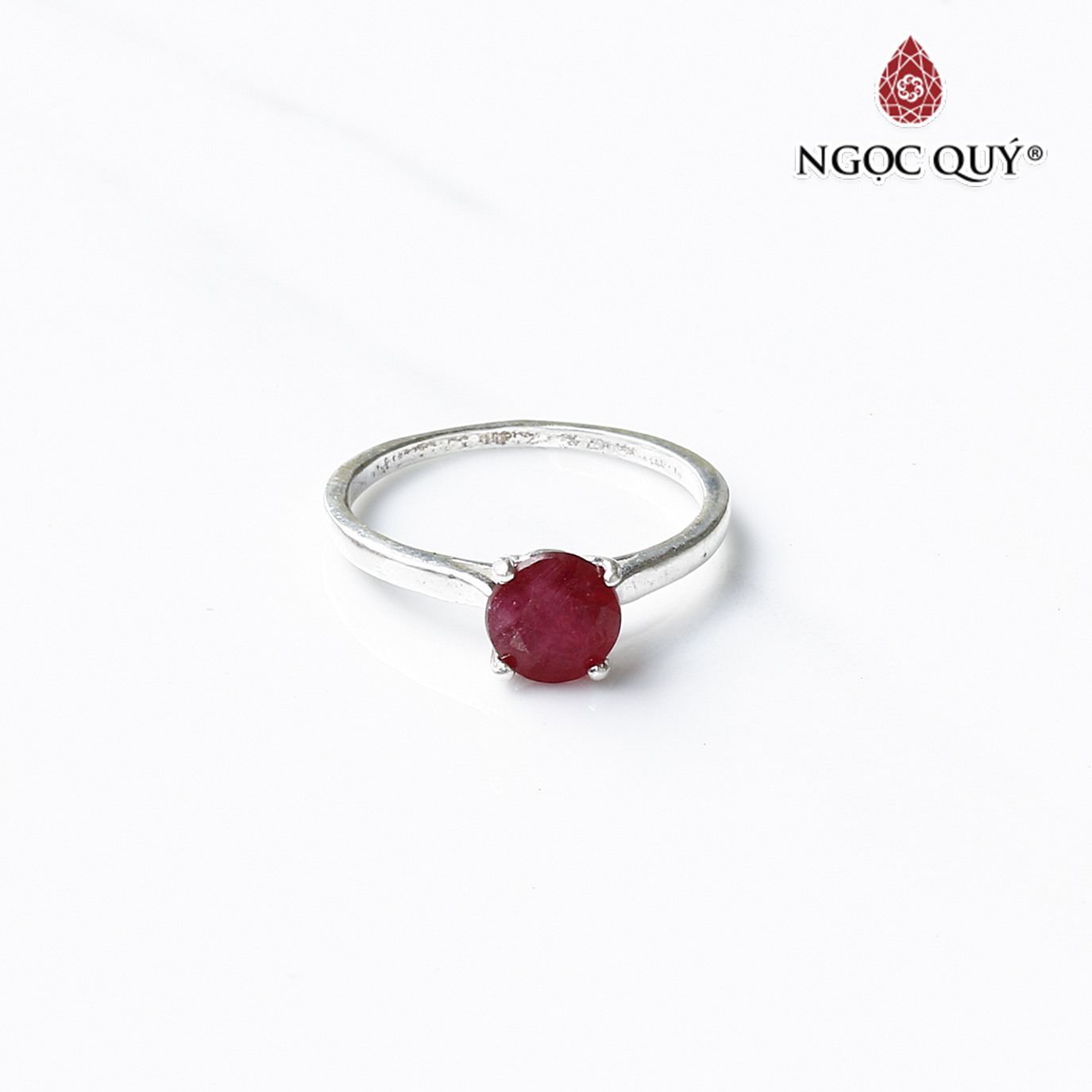 Nhẫn đá ruby mệnh hỏa ,thổ - Ngọc Quý Gemstones