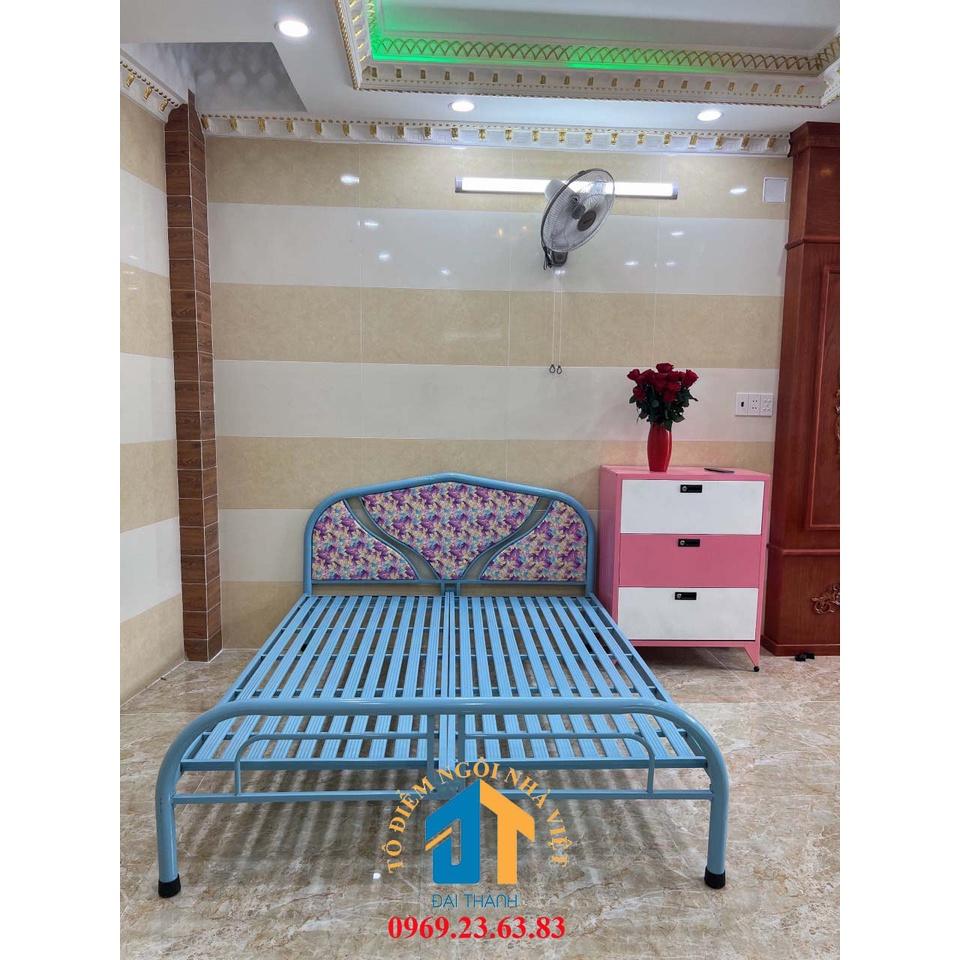 Giường sắt giá rẻ nhiều kích thước (0,8cm x 2m , 1mx2m , 1m2x2m , 1m4x2m , 1m6x2m , 1m8x2m ) - ĐẠI THÀNH