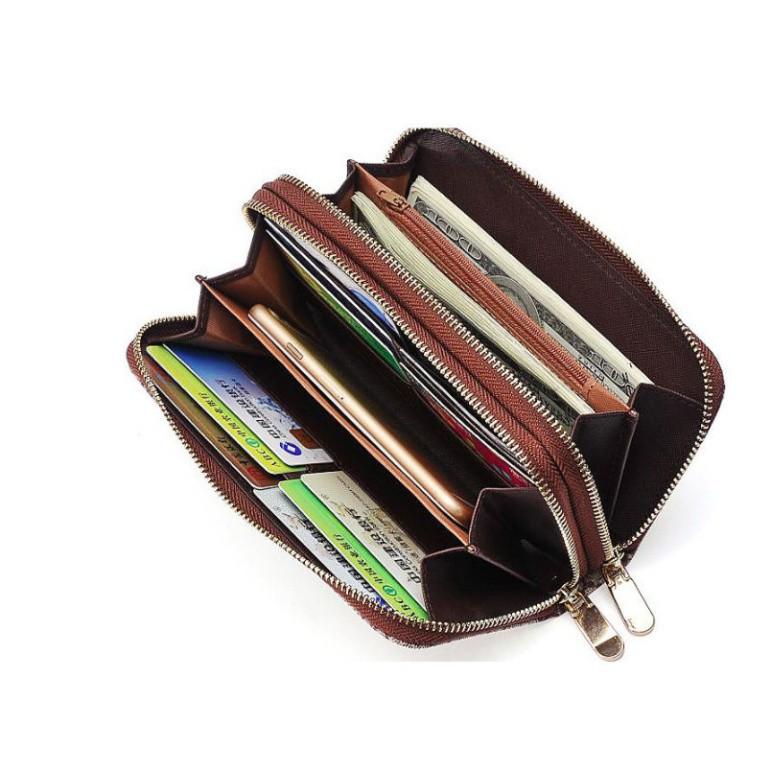 VÍ DA NỮ , BÓP NỮ CẦM TAY 2 KHOÁ GDA89