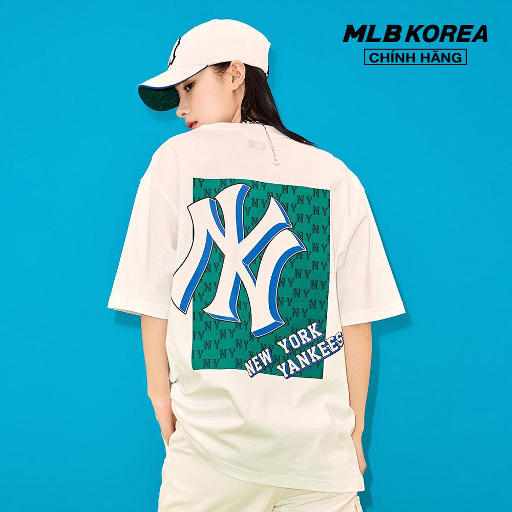 MLB - Áo thun unisex cổ tròn tay ngắn Monotive Overfit 3ATSM3033