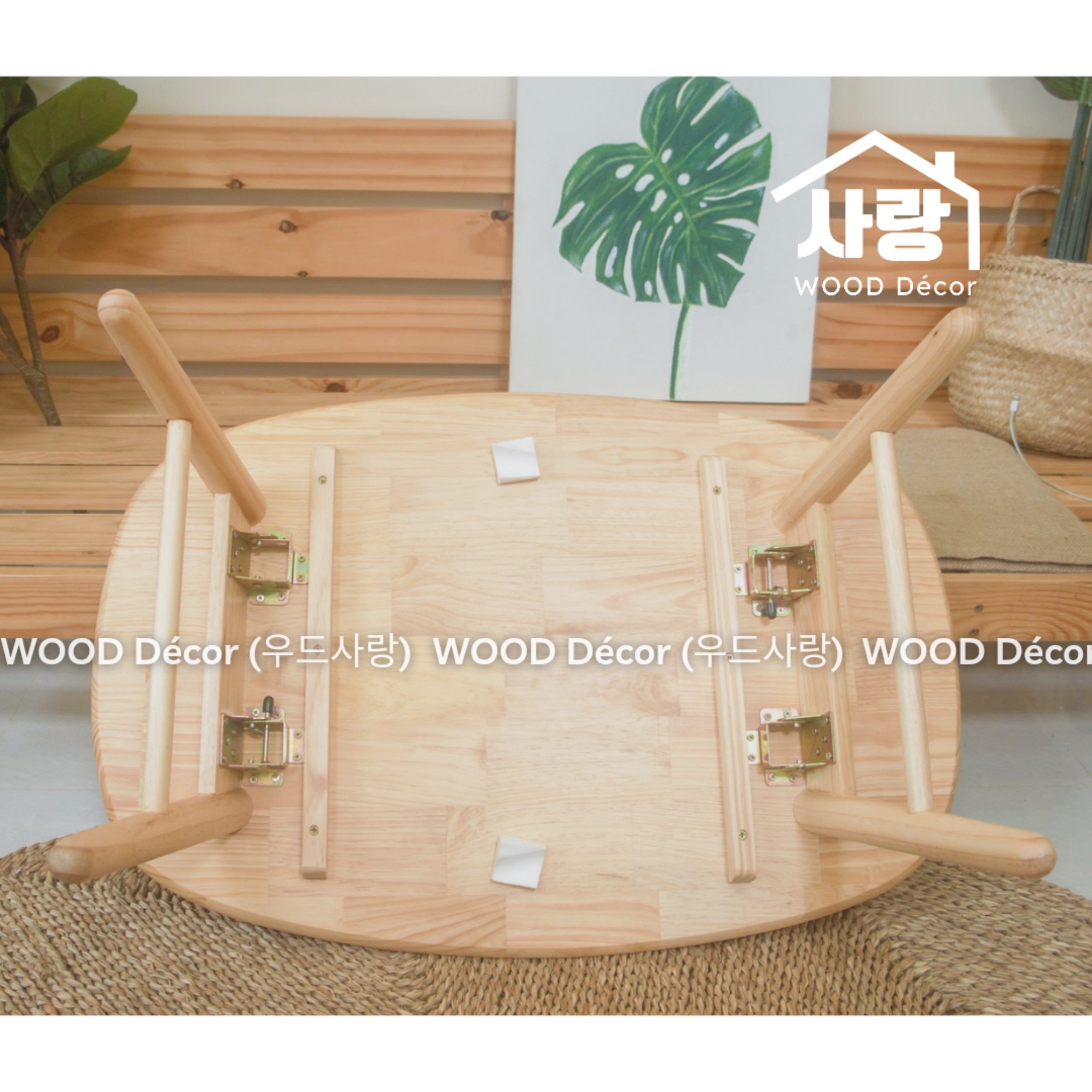 Bàn bệt gỗ gấp gọn phong cách Hàn Quốc FOLDING TABLE