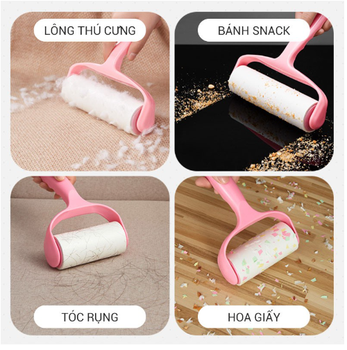 Cây Lăn Bụi Quần Áo Dễ Dàng Lấy Bụi Trên Bề Mặt, Lông Chó Mèo 16cm GD726-Lanbui16