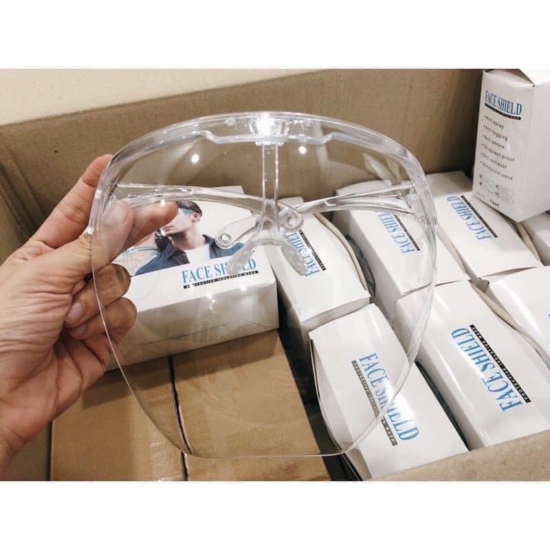 Kính chắn chống giọt bắn - Tấm chắn giọt bắn chuyên dụng có gọng FACE SHIELD