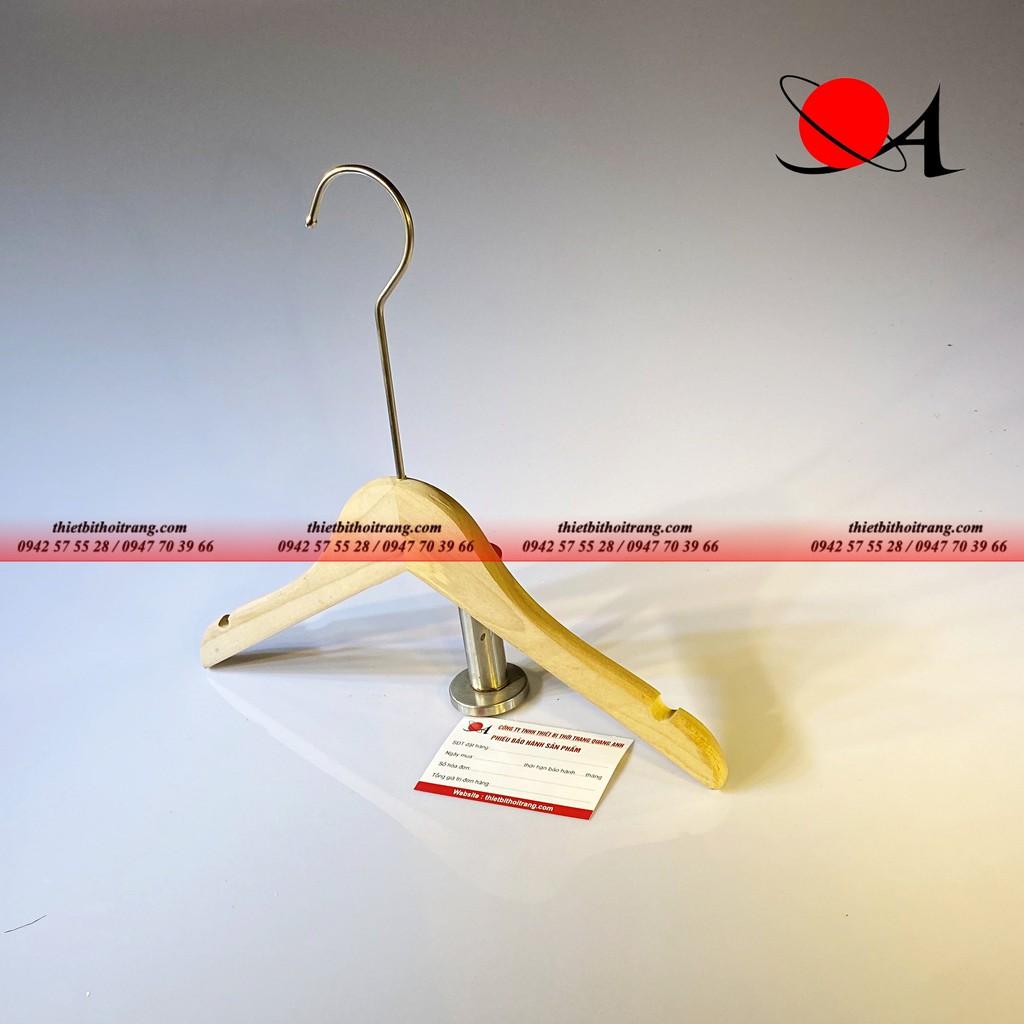 Bộ 15 Móc Áo Trẻ Em Bằng Gỗ Mộc Siêu Cấp
