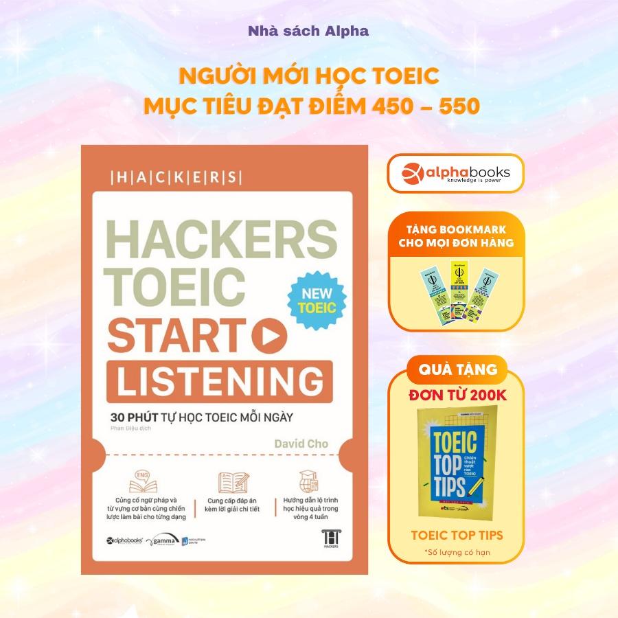 Sách Hackers Toeic Start Listening - Alphabooks - BẢN QUYỀN