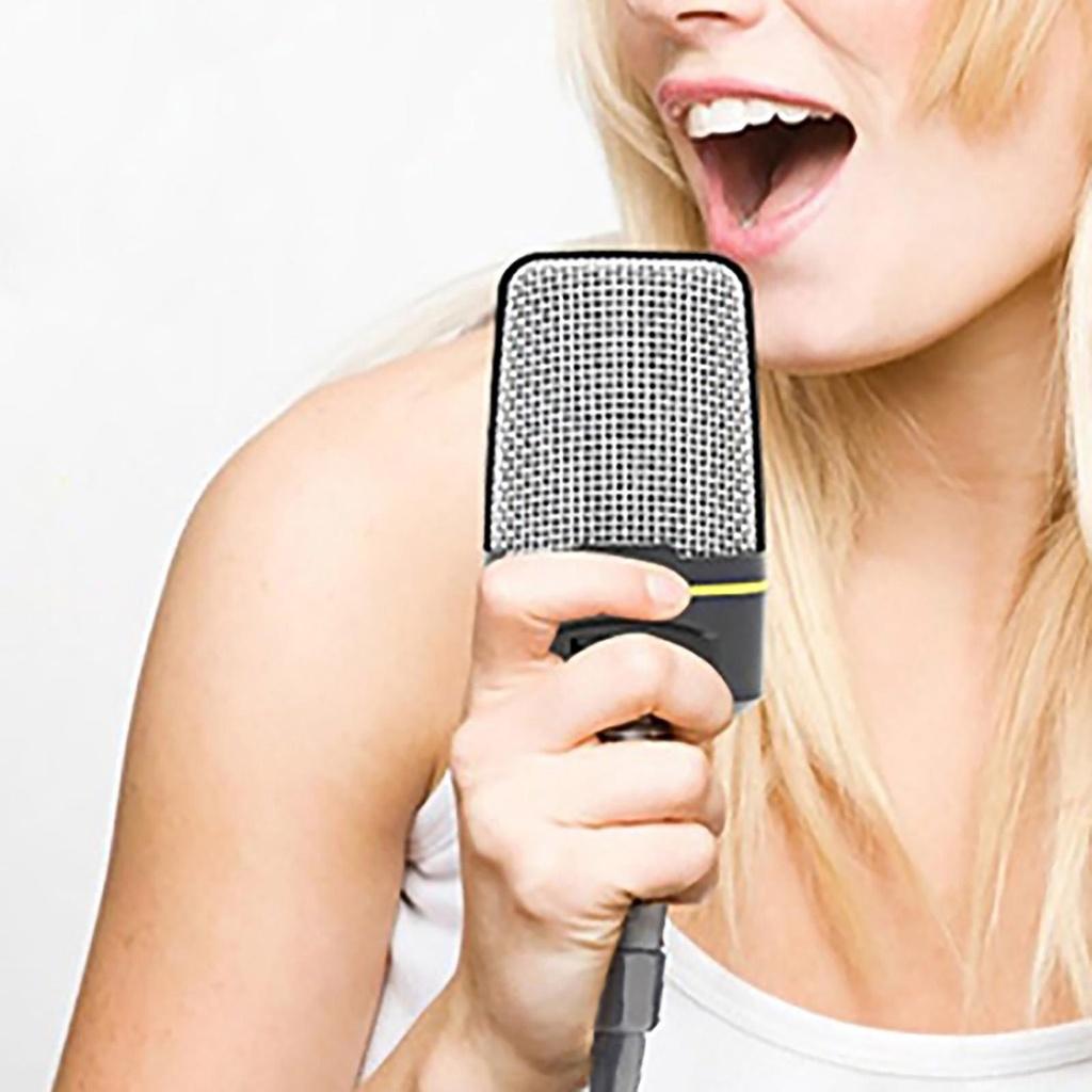 Microphone With Mini Stand Tripod Audio Recording For Computer PC Phone Desktop ELEN