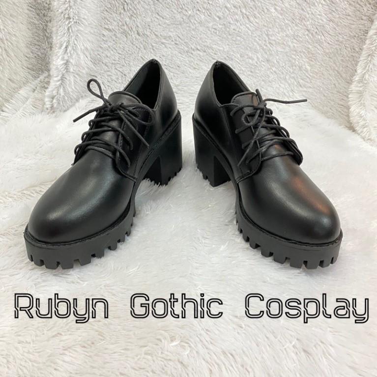 Giày Boots cao gót mẫu mới, giày cao gót phong cách gothic (Size 35 - 40 )