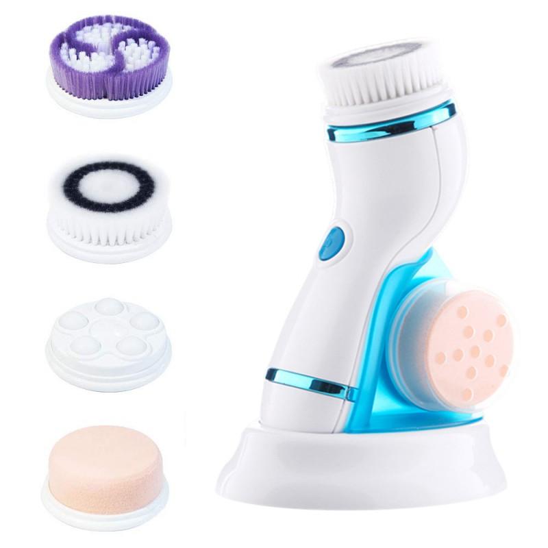 5 Trong 1 Điện Sữa Rửa Mặt Rửa Mặt Máy Làm Sạch Da Lỗ Chân Lông Bụi Làm Sạch Cơ Thể Massage Mini Máy Massage Làm Đẹp Bàn Chải
