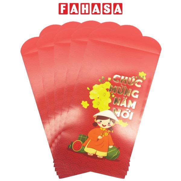 Bộ 5 Bao Lì Xì Tết - FAHASA 03 - Chúc Mừng Năm Mới