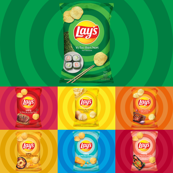 Combo 4 Lays Vị Táo Biển Nori 95g