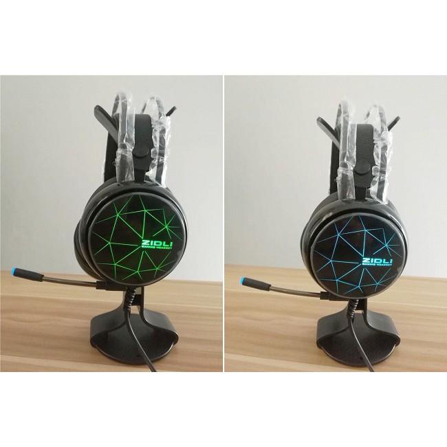 Tai nghe Gaming ZIDLI ZH12S (Sound 7.1, Led Rainbow) - Leng Mic - Tai nghe phòng Game cực hay - Hàng Chính Hãng