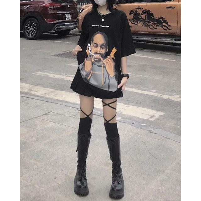 Áo Snoopdogg x Thuốc Lào - Ghost Trick local brand  áo phông cổ tròn tay lỡ unisex nam nữ thế hệ genz