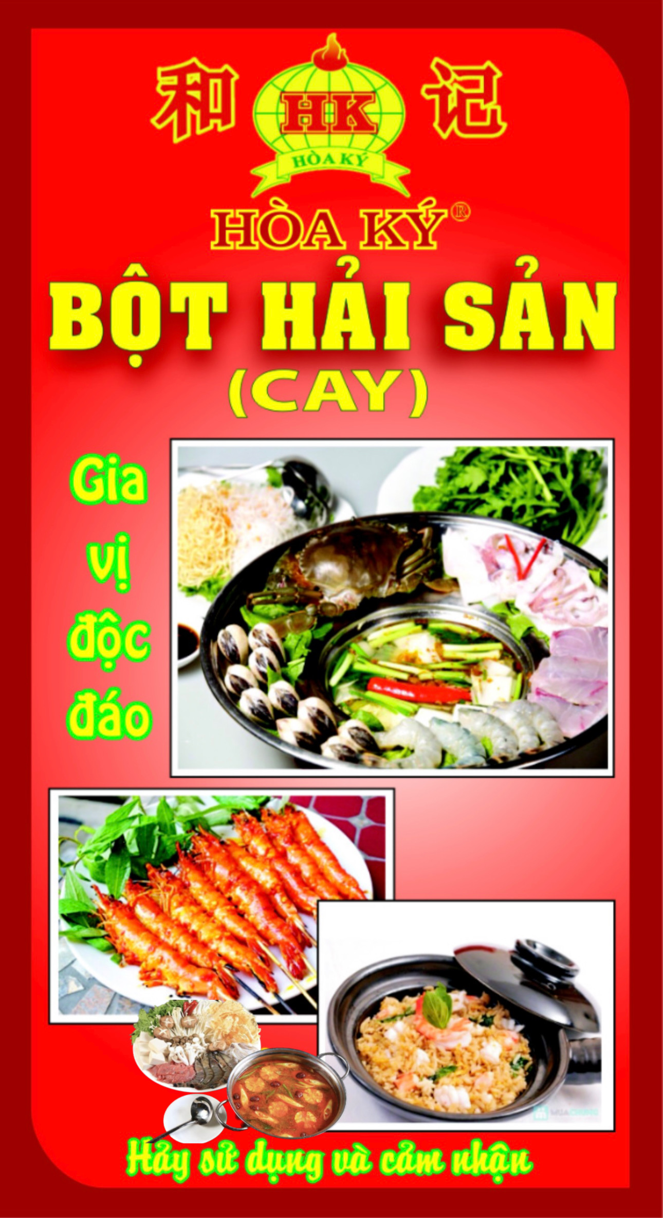 Bột Hải Sản Cay 500gr