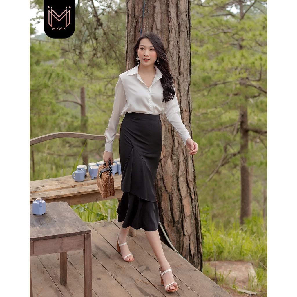 Chân váy đuôi cá công sở - MIXMIX - Hàng thiết kế - hình thật shop chụp