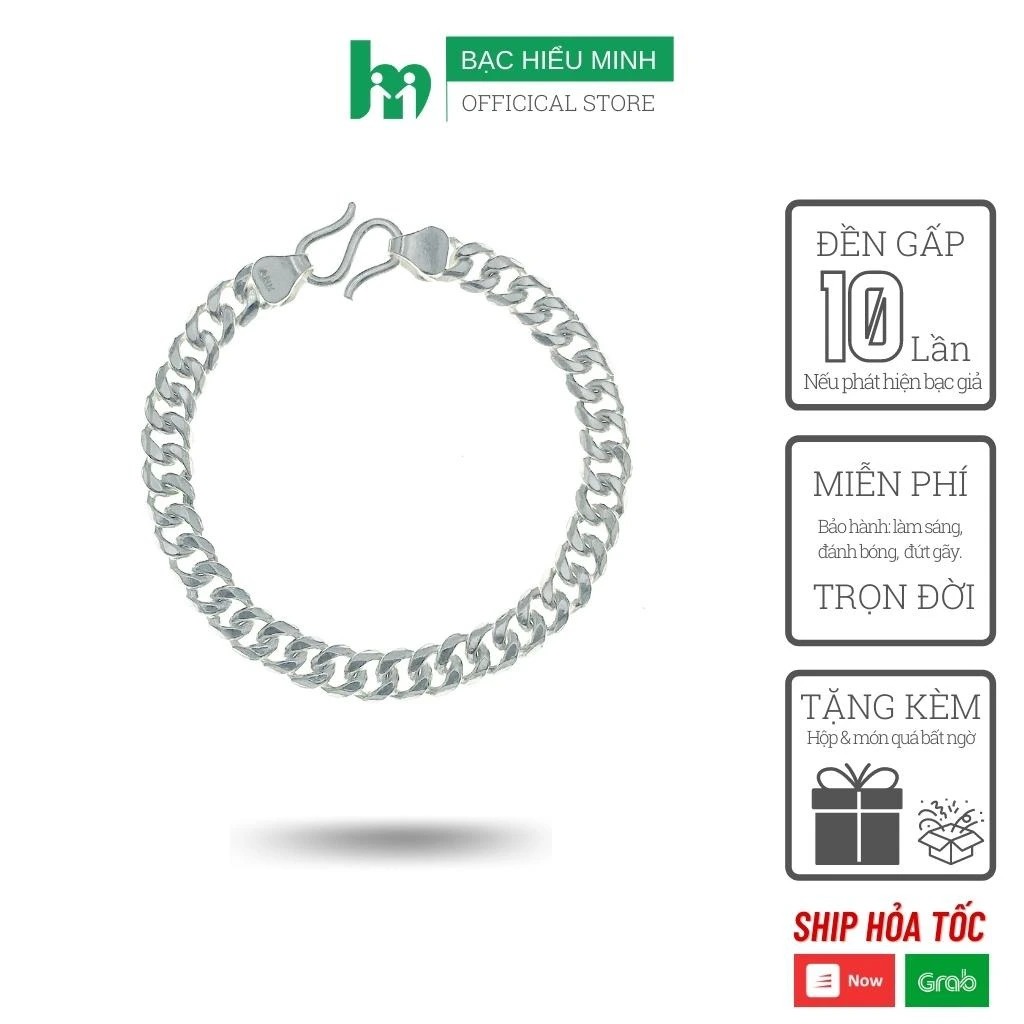 Lắc Tay Nam Bằng Bạc Ta LTN006 5,5 Chỉ