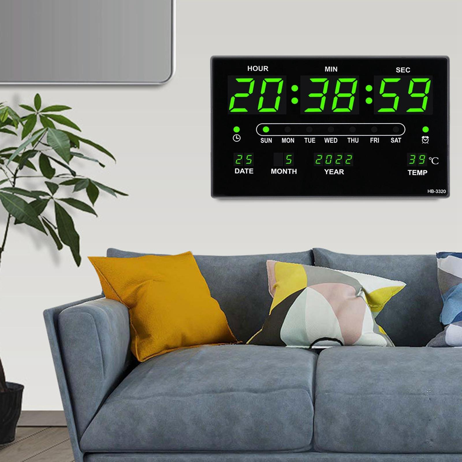 Digital Clock LED Display Electronic Clocks for Living Room