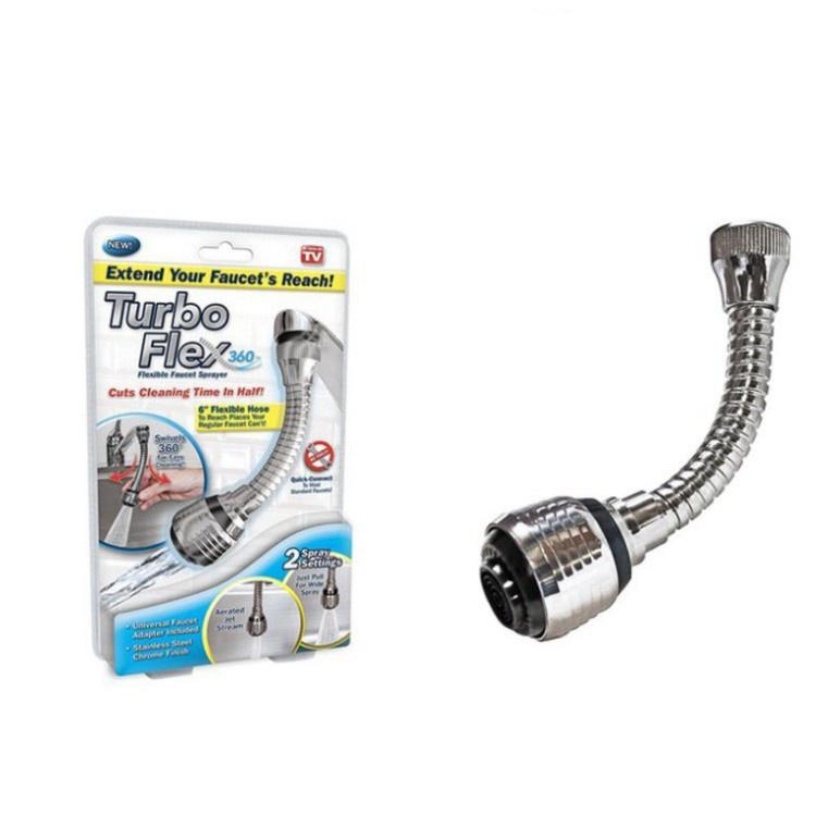 VÒI NƯỚC INOX TĂNG ÁP CAO CẤP XOAY 360 RỬA BÁT TIỆN DỤNG