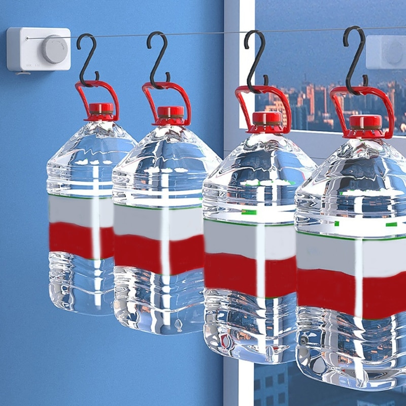 Dây cáp treo phơi quần áo Invisible Clothesline cao cấp 4.2m