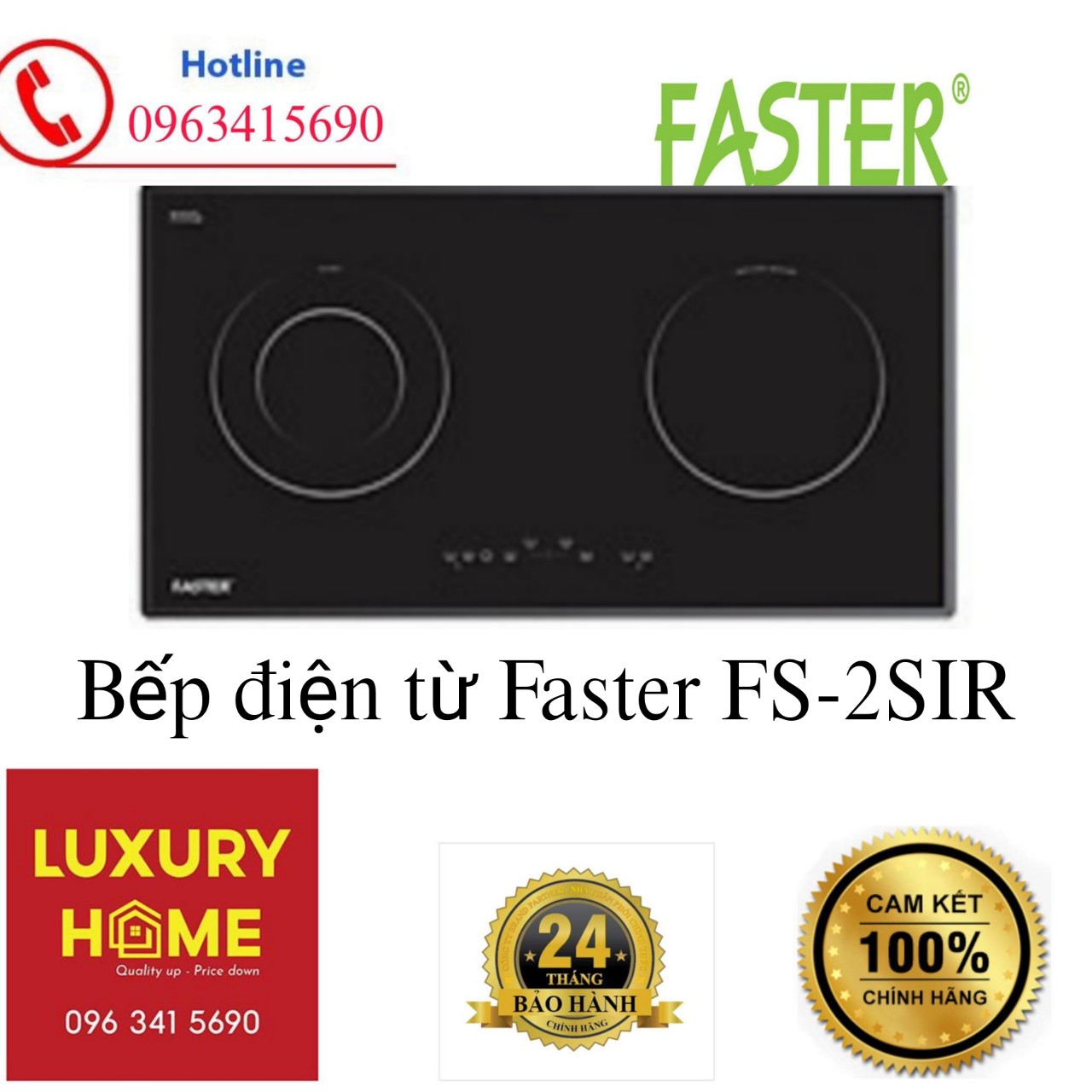 Bếp điện từ Faster FS-2SIR- Hàng chính hãng