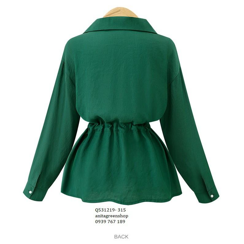 Q531219 ÁO SƠ MI NỮ BO EO