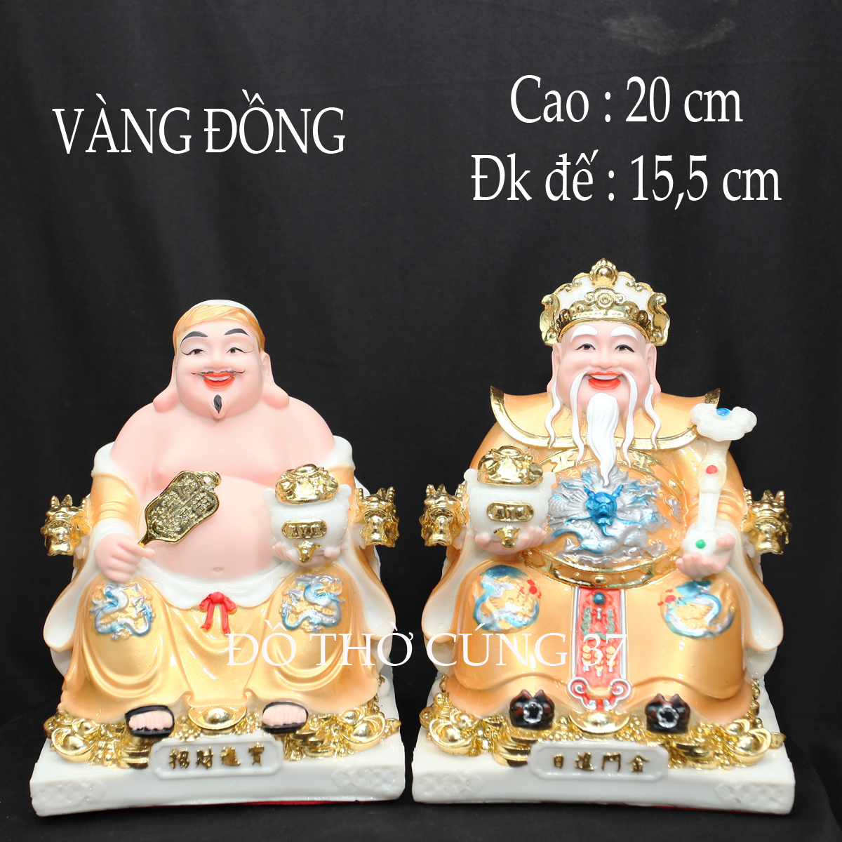 TƯỢNG THẦN TÀI THỔ ĐỊA GẤM CHẤT LIỆU BỘT ĐÁ + COMPOSITE