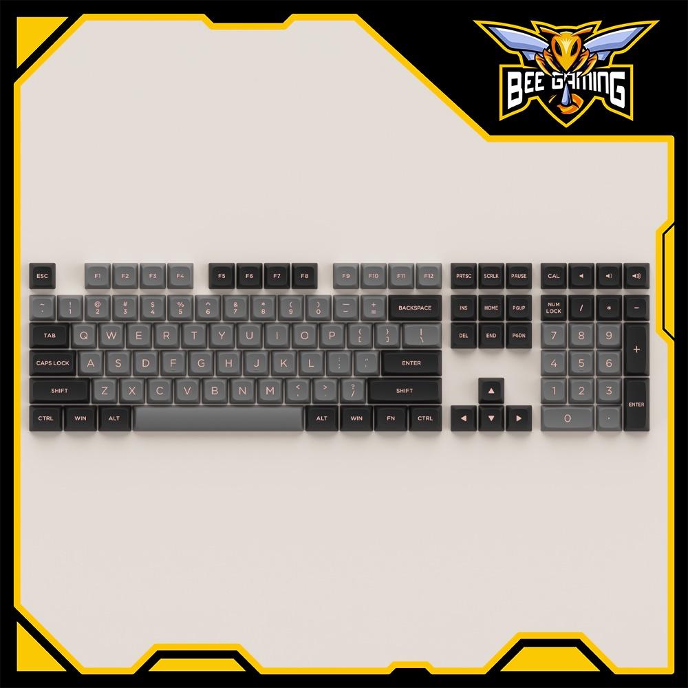 Bộ keycap chính hãng AKKO - Black Pink (PBT Double Shot / ASA-Low Profile / 155 nút)