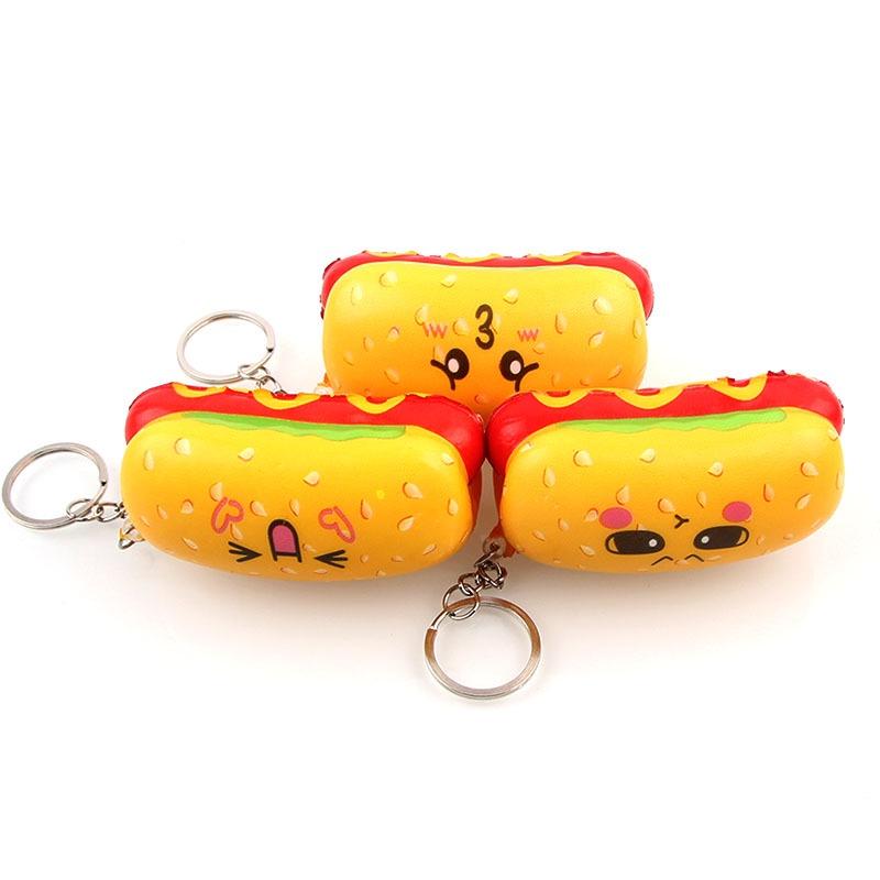 Squishy Lớn JUMBO Hình bánh xúc xích biểu cảm Đồ Chơi Xốp Giảm Stress Hình mềm mịn dễ Thương đàn hồi Cho Bé