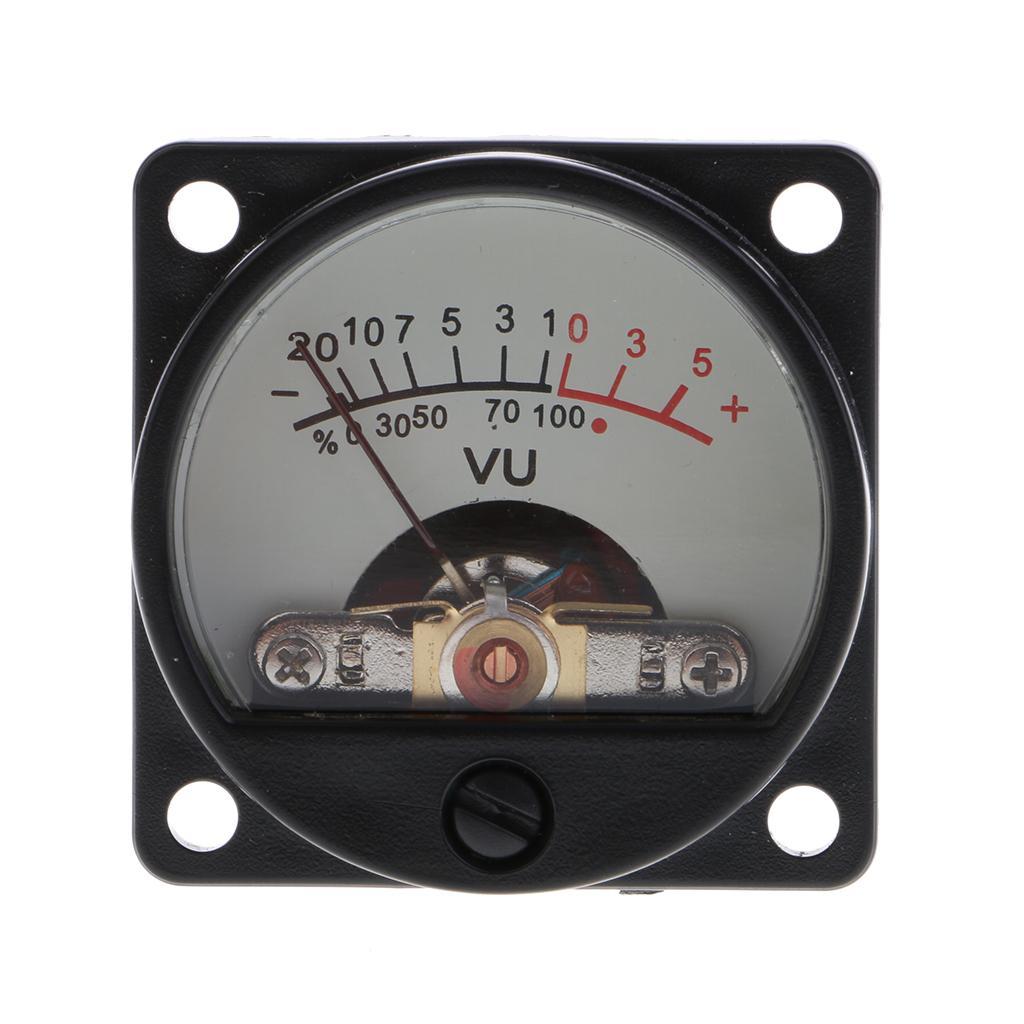 Audio Power Amplifier Panel VU meter DB level LED Header Black